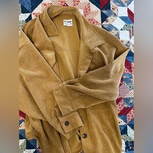 Yellow Oversized Button Up